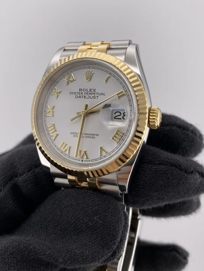 Rolex Datejust 36 White Roman Dial on Jubilee Ref. 126233 - Image 3