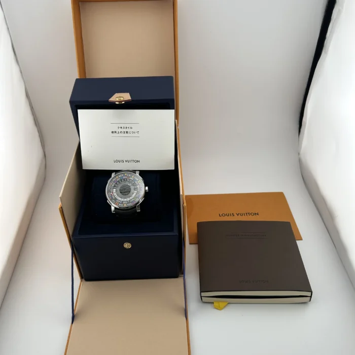 Louis Vuitton Escale Time Zone Gray Dial on Rubber Ref. Q5D20 with Papers 2017 - Image 7