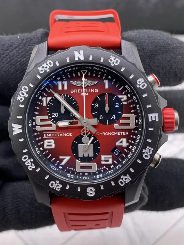 Breitling Endurance Pro Red Dial on Rubber Strap Ref. X823109A1K1S1 with Card 2026 - Image 2