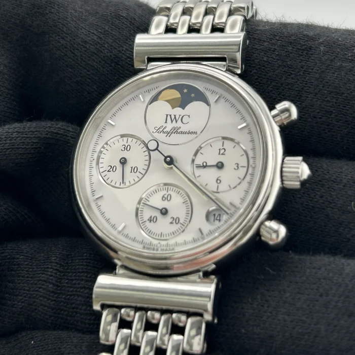 IWC Da Vinci Chronograph White Dial Ref. IW373606 with Papers 2002 - Image 3
