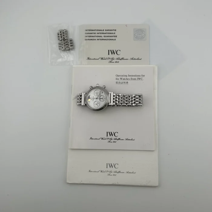 IWC Da Vinci Chronograph White Dial Ref. IW373606 with Papers 2002 - Image 7