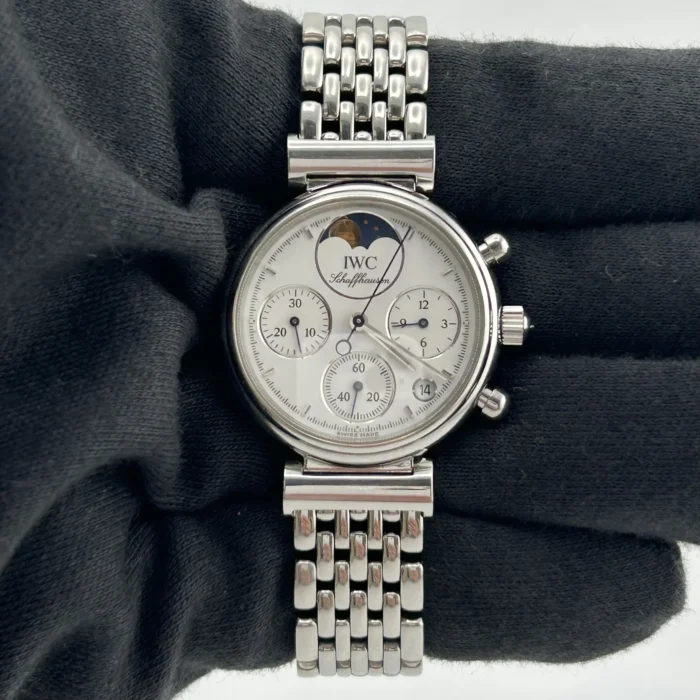 IWC Da Vinci Chronograph White Dial Ref. IW373606 with Papers 2002 - Image 2