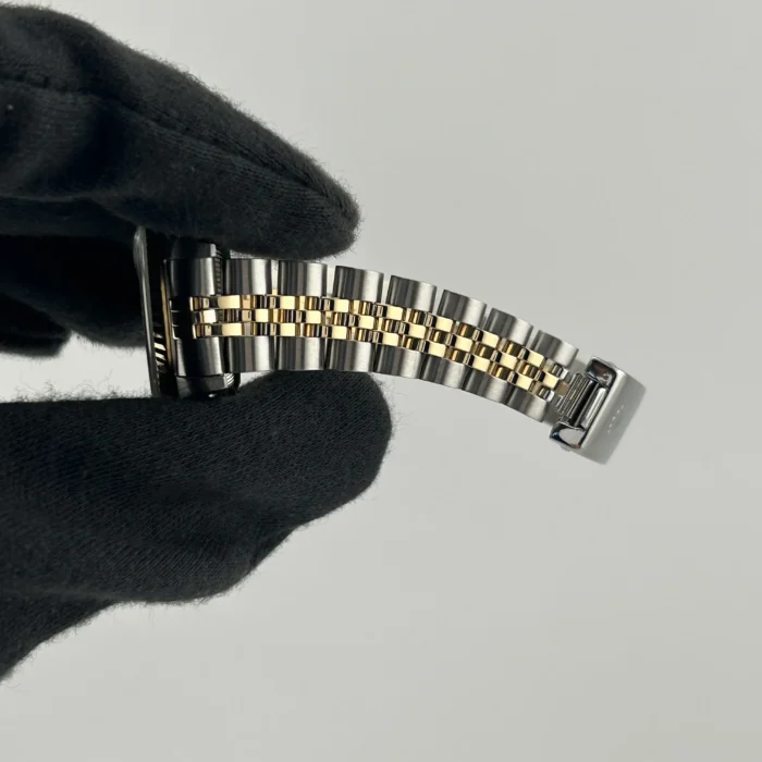 Rolex Datejust Lady Champagne Stick Dial on D-Link Jubilee Ref. 69173 with Papers - Image 5