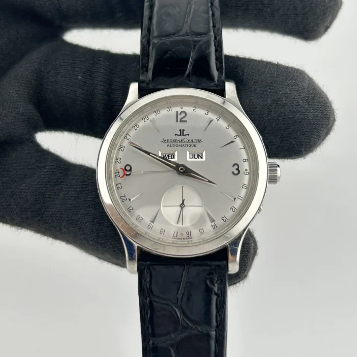 Jaeger-LeCoultre Master Control Silver Dial on Leather Ref. 140.840.872B with Papers 1995 - Image 2