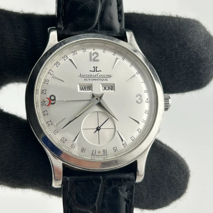 Jaeger-LeCoultre Master Control Silver Dial on Leather Ref. 140.840.872B with Papers 1995 - Image 3