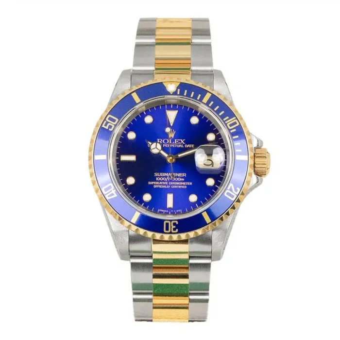 Rolex Submariner Blue Dial on Oyster Ref. 16613 with Papers 2001 - Image 1