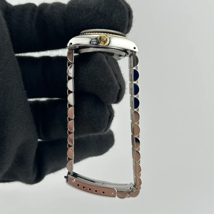 Rolex Datejust Lady Champagne Diamond Dial on D-Link Jubilee Bracelet Ref. 69173 - Image 6