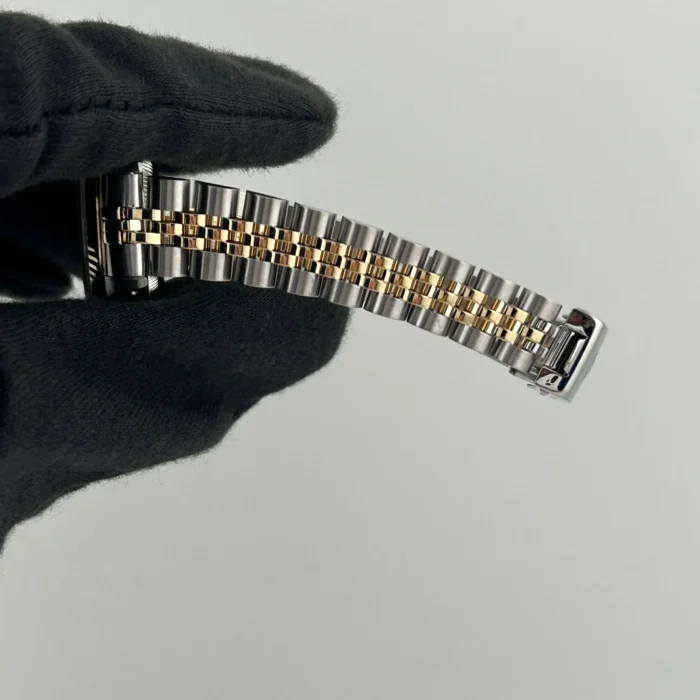 Rolex Datejust Lady Champagne Diamond Dial on D-Link Jubilee Bracelet Ref. 69173 - Image 5