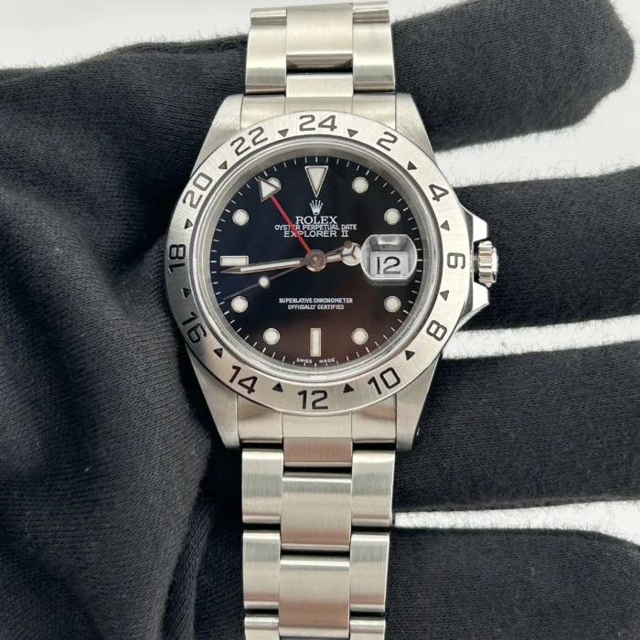 Rolex Explorer II Black Dial on Oyster Ref. 16570 with Papers 1999 - Image 2