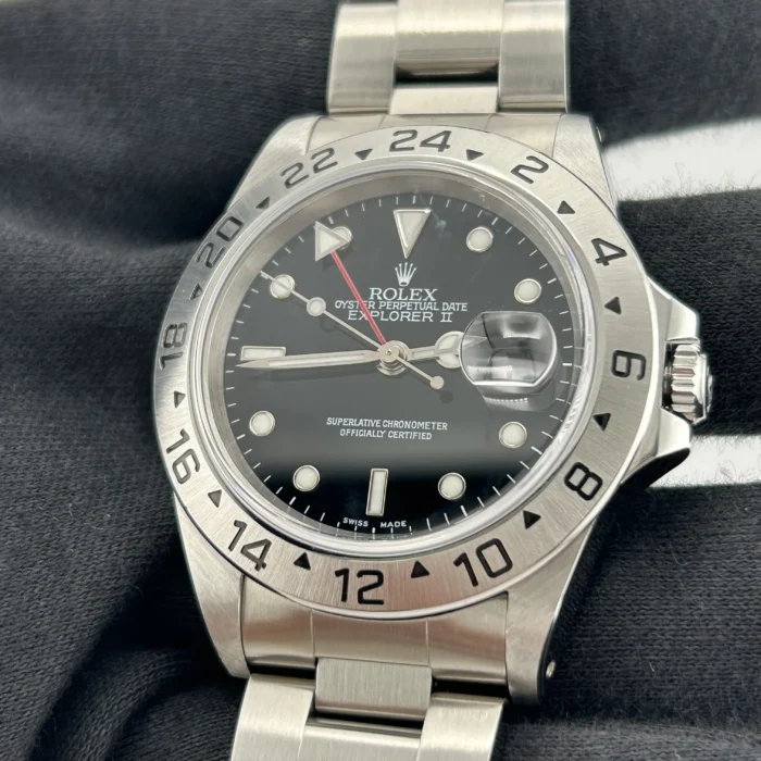 Rolex Explorer II Black Dial on Oyster Ref. 16570 with Papers 1999 - Image 3