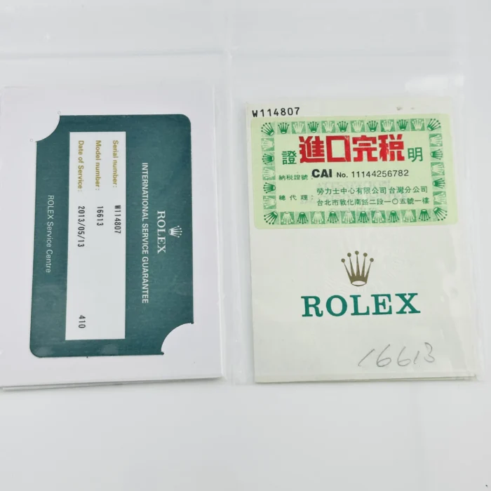 Rolex Submariner Blue Dial on Oyster Bracelet Ref. 16613 with Papers - Image 7