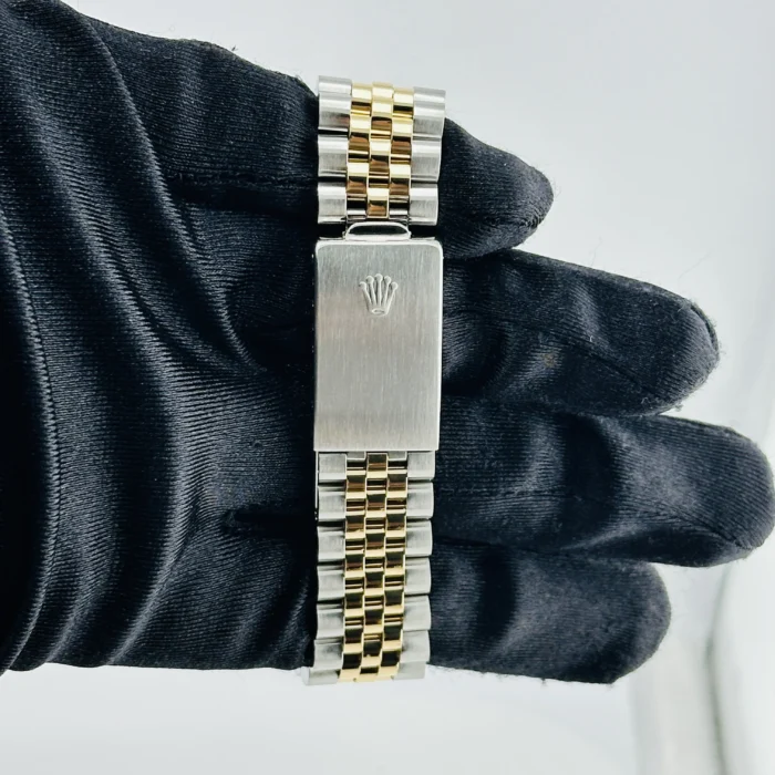 Rolex Datejust Champagne Stick Dial on D-Link Jubilee Bracelet Ref. 16013 - Image 4