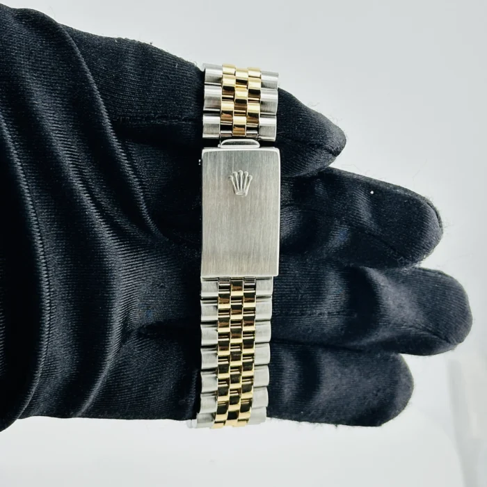 Rolex Datejust Silver Roman Dial on D-Link Jubilee Bracelet Ref. 16233 - Image 4