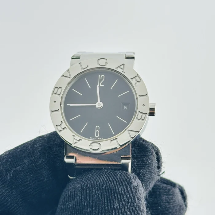 Bvlgari Bvlgari Black Dial on Stainless Steel Bracelet Ref. BB26SS - Image 3
