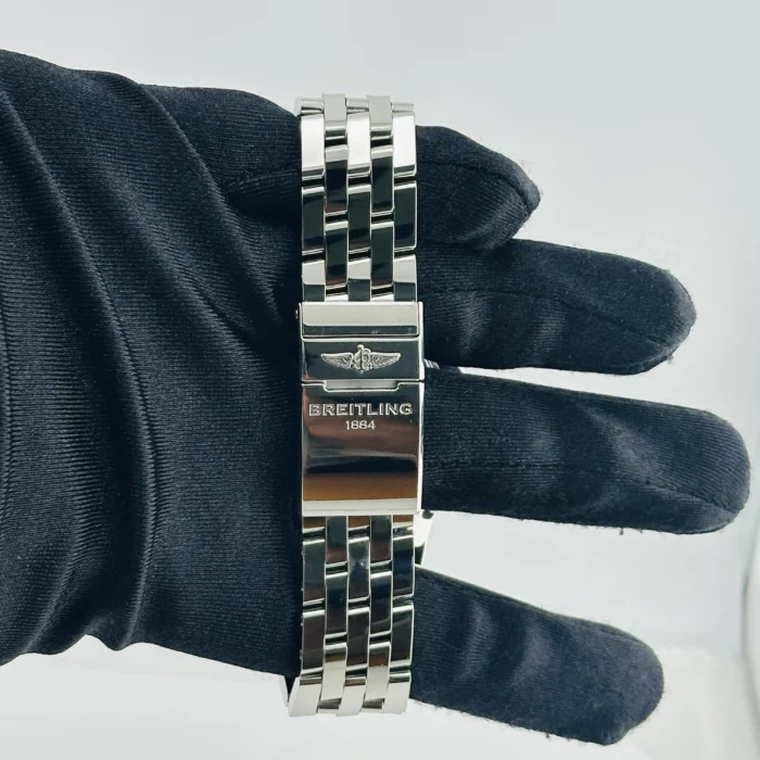 Breitling Chronomat 44 Airbourne Mother of Pearl Dial on Stainless Steel Bracelet Ref. AB01152A/A813 with Card 2020 - Image 5