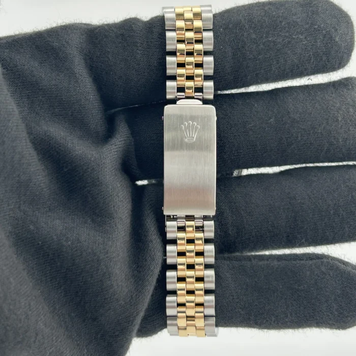 Rolex Datejust White Roman Dial on D-Link Jubilee Ref. 68273 with Papers 1991 - Image 4