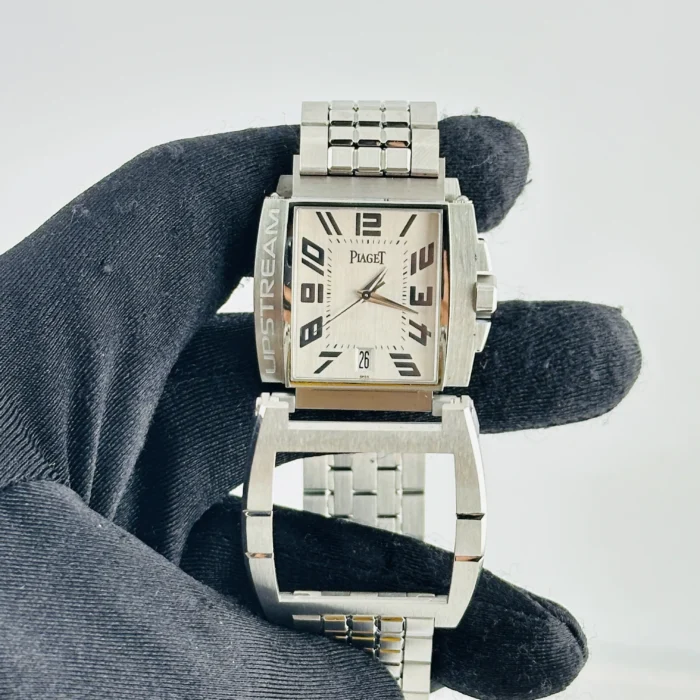 Piaget Upstream Silver Arabic Dial on Stainless Steel Bracelet Ref. 27050 / P10023 - Image 4