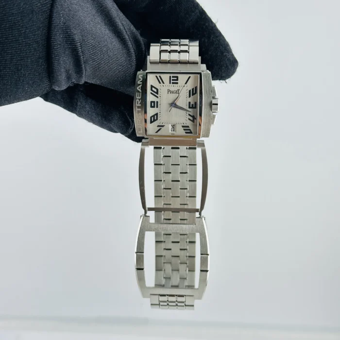 Piaget Upstream Silver Arabic Dial on Stainless Steel Bracelet Ref. 27050 / P10023 - Image 5