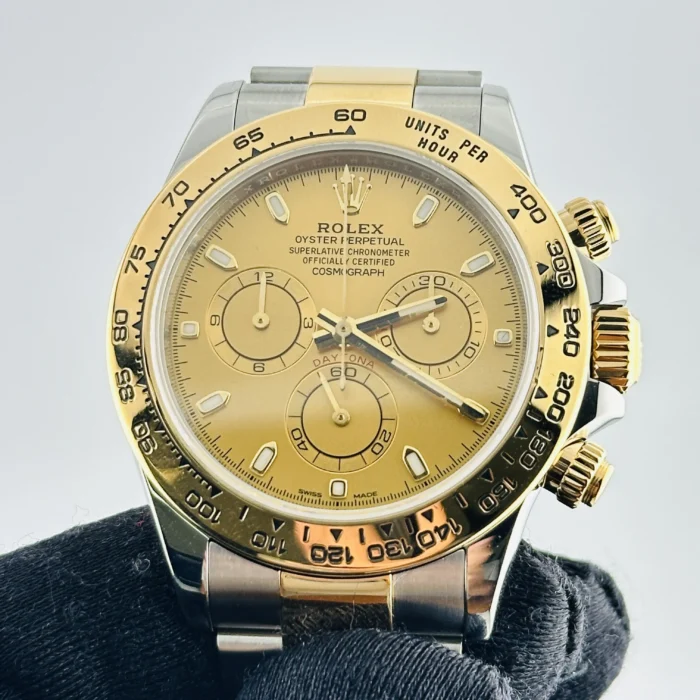 Rolex Daytona Champagne Index Dial on Oyster Bracelet Ref. 116503 - Image 3
