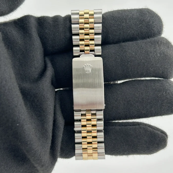 Rolex Datejust Champagne Stick Dial on D-Link Jubilee Bracelet Ref. 16013 - Image 4