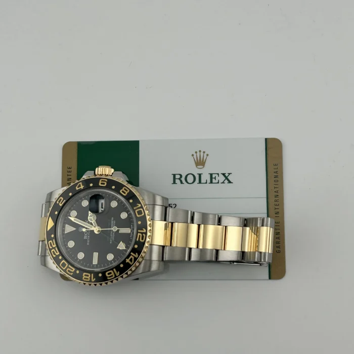 Rolex GMT-Master II Black Dial on Oyster Ref. 116713LN with New Style Card (White) - Image 7