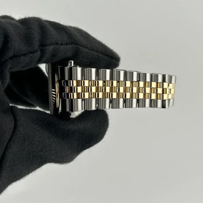 Rolex Datejust Champagne Anniversary Factory Diamond Dial Dial on D-Link Jubilee Hidden-Clasp Bracelet Ref. 116233G - Image 5