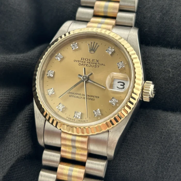 Rolex Datejust President Champagne Diamond Dial on Jubilee Ref. 68279 with Papers 1993 - Image 2