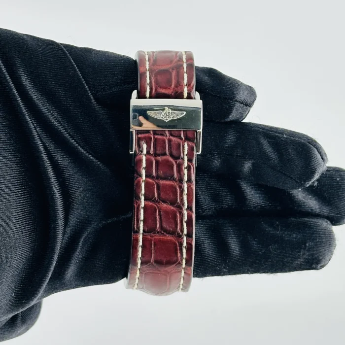 Breitling Chrono-Matic Brown Dial on Leather Band Ref. A14360 with Papers 2010 - Image 3