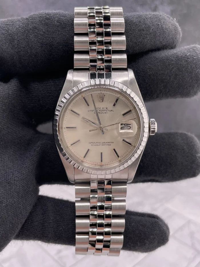 Rolex Datejust Silver Stick Dial on D-Link Jubilee Ref. 1603 - Image 2
