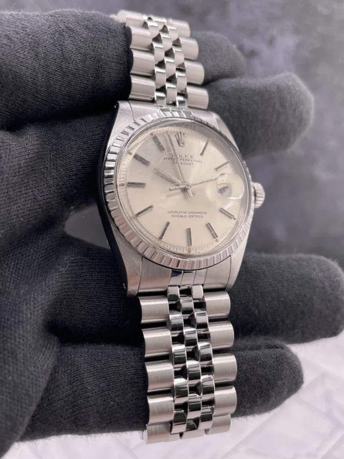 Rolex Datejust Silver Stick Dial on D-Link Jubilee Ref. 1603 - Image 3