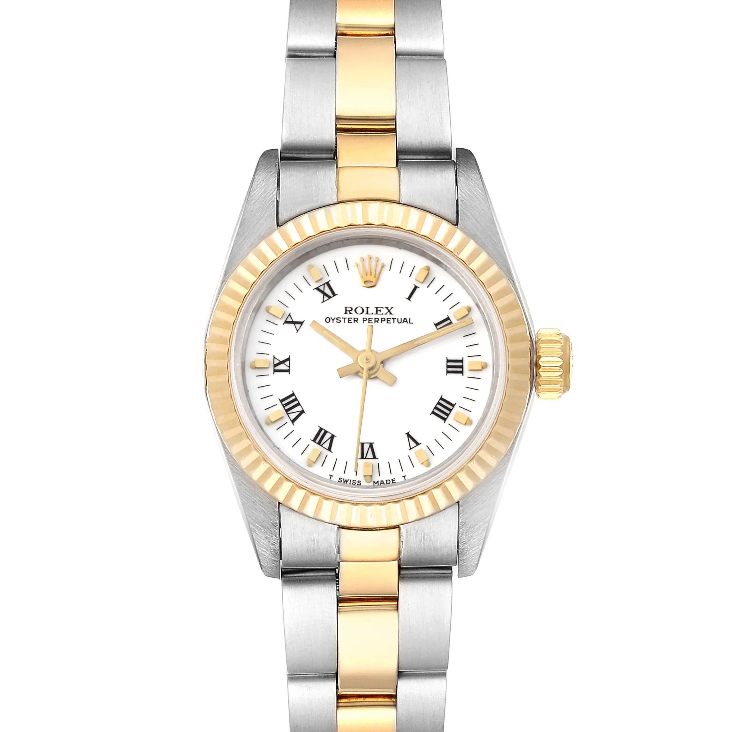 20251798_sie7bxt4v5nakxhsn92svigipnrv.webp Rolex Oyster Perpetual White Roman Dial on Oyster Ref. 67193 - Image 1