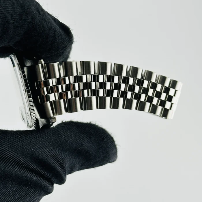 Rolex Datejust Silver Stick Sigma Dial on D-Link Jubilee Bracelet Ref. 1603 - Image 5