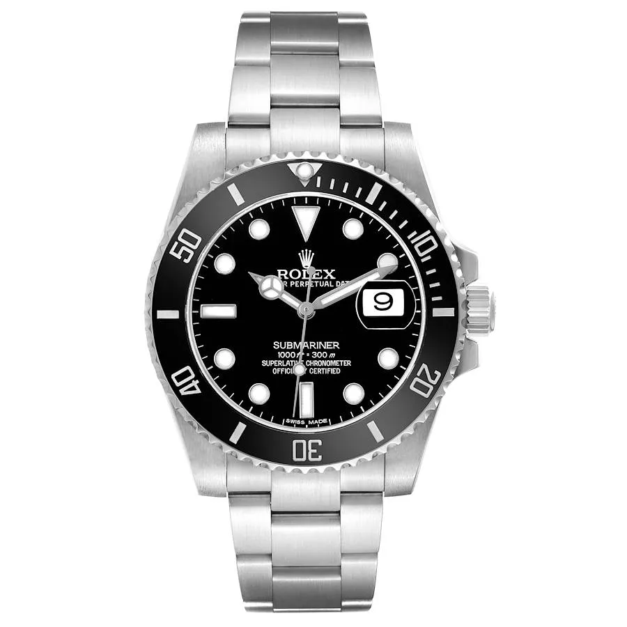 20251802_dxeum2p5epz6w2jbwy43a0tfqvam.webp Rolex Submariner Black Dial on Oyster Ref. 116610LN with New Style Card (White) 2016 - Image 1