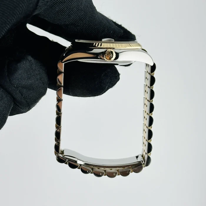 Rolex Datejust Champagne Anniversary Factory Diamond Dial Dial on D-Link Jubilee Hidden-Clasp Bracelet Ref. 116233G - Image 6