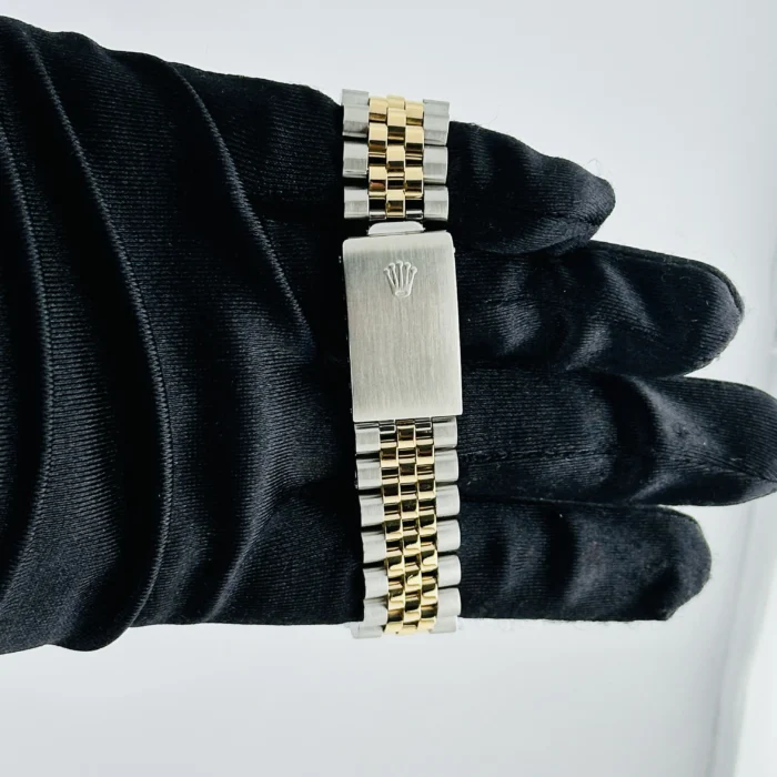 Rolex Datejust Champagne Stick Dial on D-Link Jubilee Bracelet Ref. 16233 - Image 4