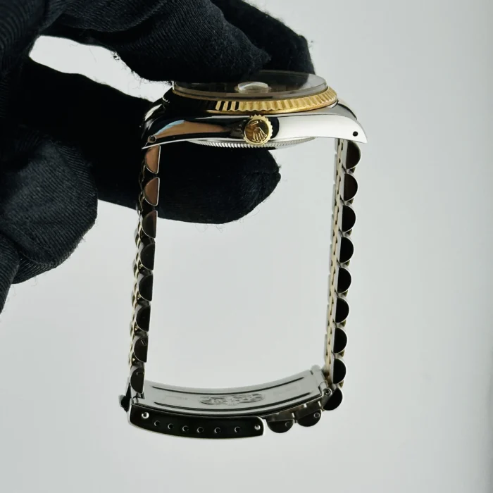 Rolex Datejust Champagne Stick Dial on D-Link Jubilee Bracelet Ref. 16233 - Image 6