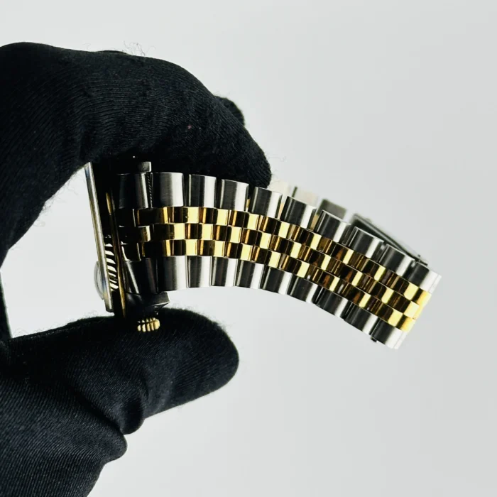 Rolex Datejust Champagne Stick Dial on D-Link Jubilee Ref. 16233 - Image 4