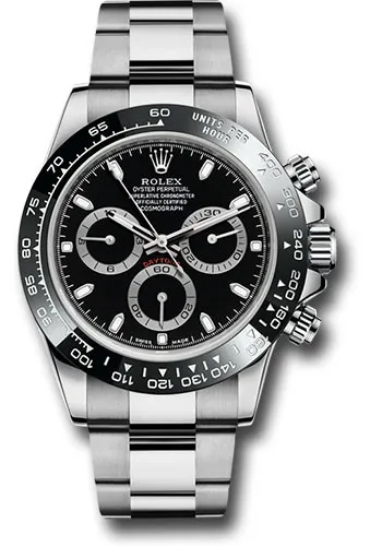 20251826_lrqm22irctughrggzjaes6bk0cqi.webp Rolex Daytona Black Dial on Oyster Bracelet Ref. 116500LN with New Style Card (White) 2019 - Image 1