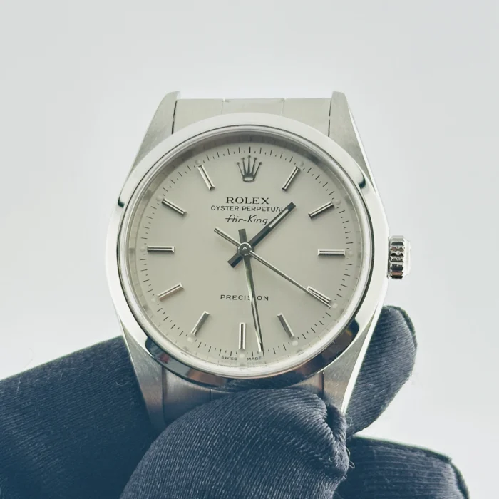 Rolex Air-King Silver Dial on Oyster Bracelet Ref. 14000M - Image 3