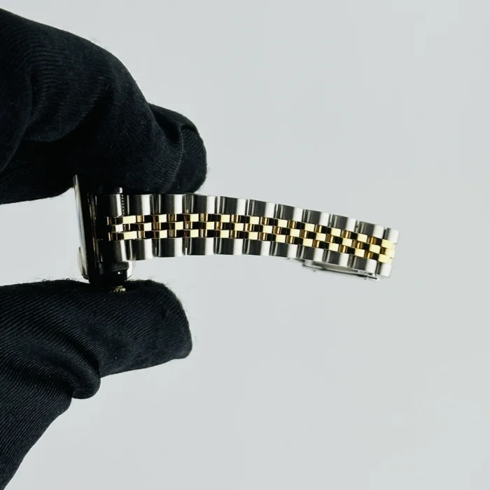 Rolex Datejust Lady Champagne Roman Stick Dial on D-Link Jubilee Ref. 69173 - Image 5