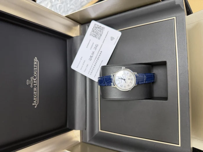 Jaeger-LeCoultre Rendez-Vous Classic Night & Day Silvered grey, Mother-of-pearl Dial on Leather Strap Ref. Q3468410 with Card 2026 - Image 5