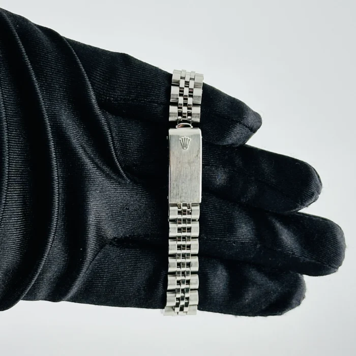 Rolex Datejust Lady Silver Stick Dial on D-Link Jubilee Ref. 69174 with Papers 1992 - Image 4