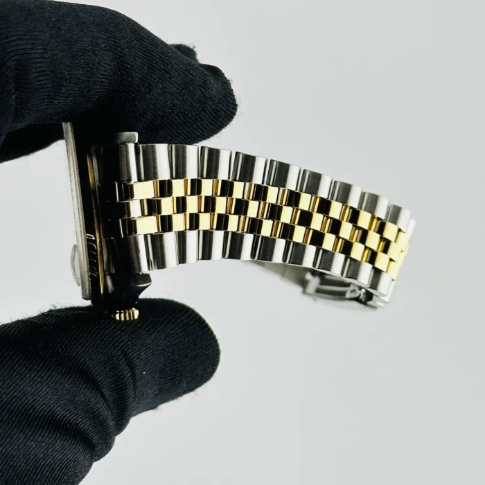 Rolex Datejust Champagne Stick Dial on D-Link Jubilee Ref. 16233 - Image 4