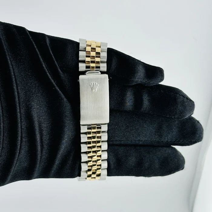 Rolex Datejust Champagne Stick Dial on D-Link Jubilee Ref. 16233 - Image 4