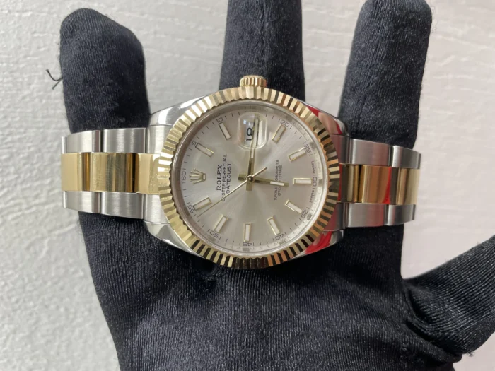 Rolex Datejust Silver Index Dial on Oyster Ref. 126333 with New Style Card (White) 2019 - Image 2