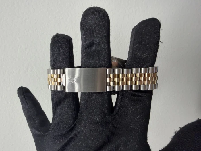 Rolex Datejust Champagne Stick Dial on D-Link Jubilee Ref. 16013 - Image 3