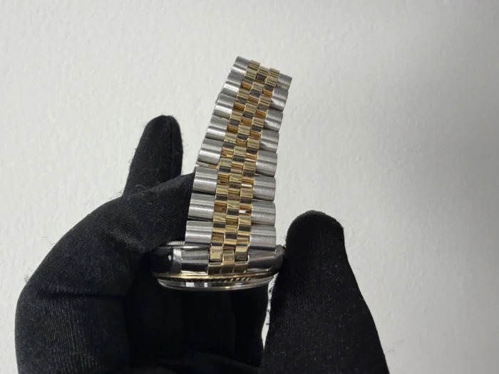 Rolex Datejust Champagne Stick Dial on D-Link Jubilee Ref. 16013 - Image 4
