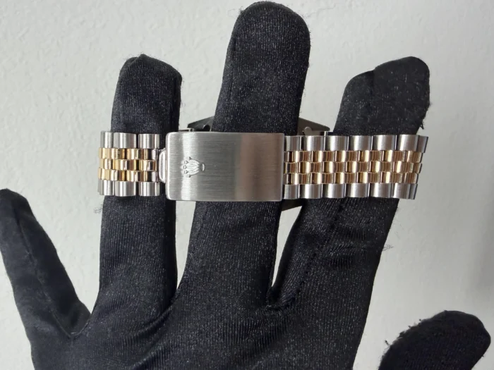 Rolex Datejust Champagne Stick Dial on D-Link Jubilee Ref. 16013 - Image 3