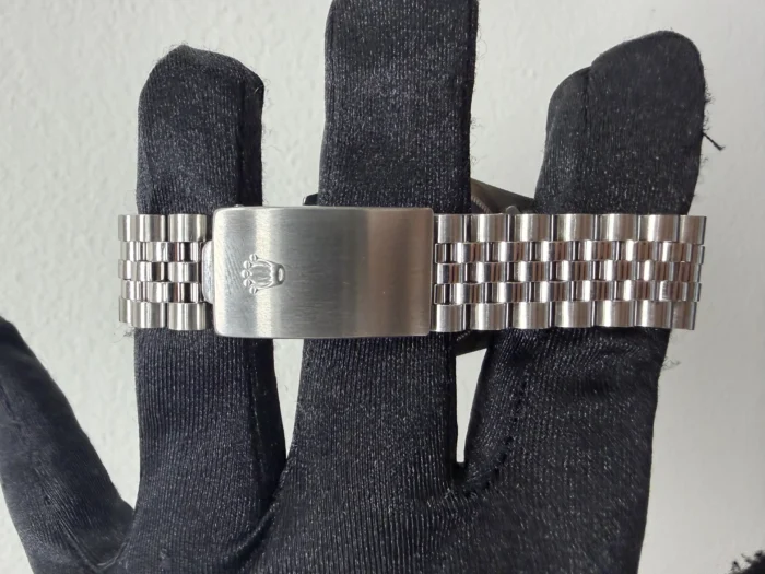 Rolex Datejust Silver Stick Dial on D-Link Jubilee Ref. 16220 - Image 3