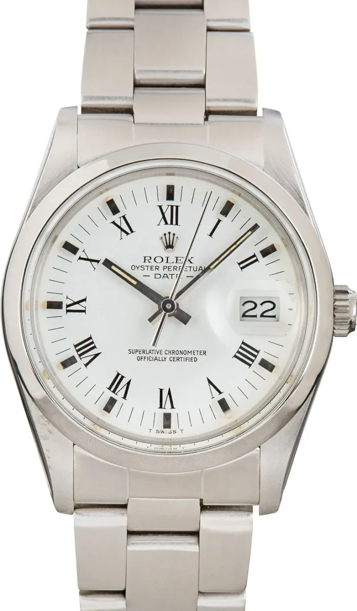 Rolex Oyster Perpetual Date White Roman Dial on Oyster Ref. 15000 - Image 1